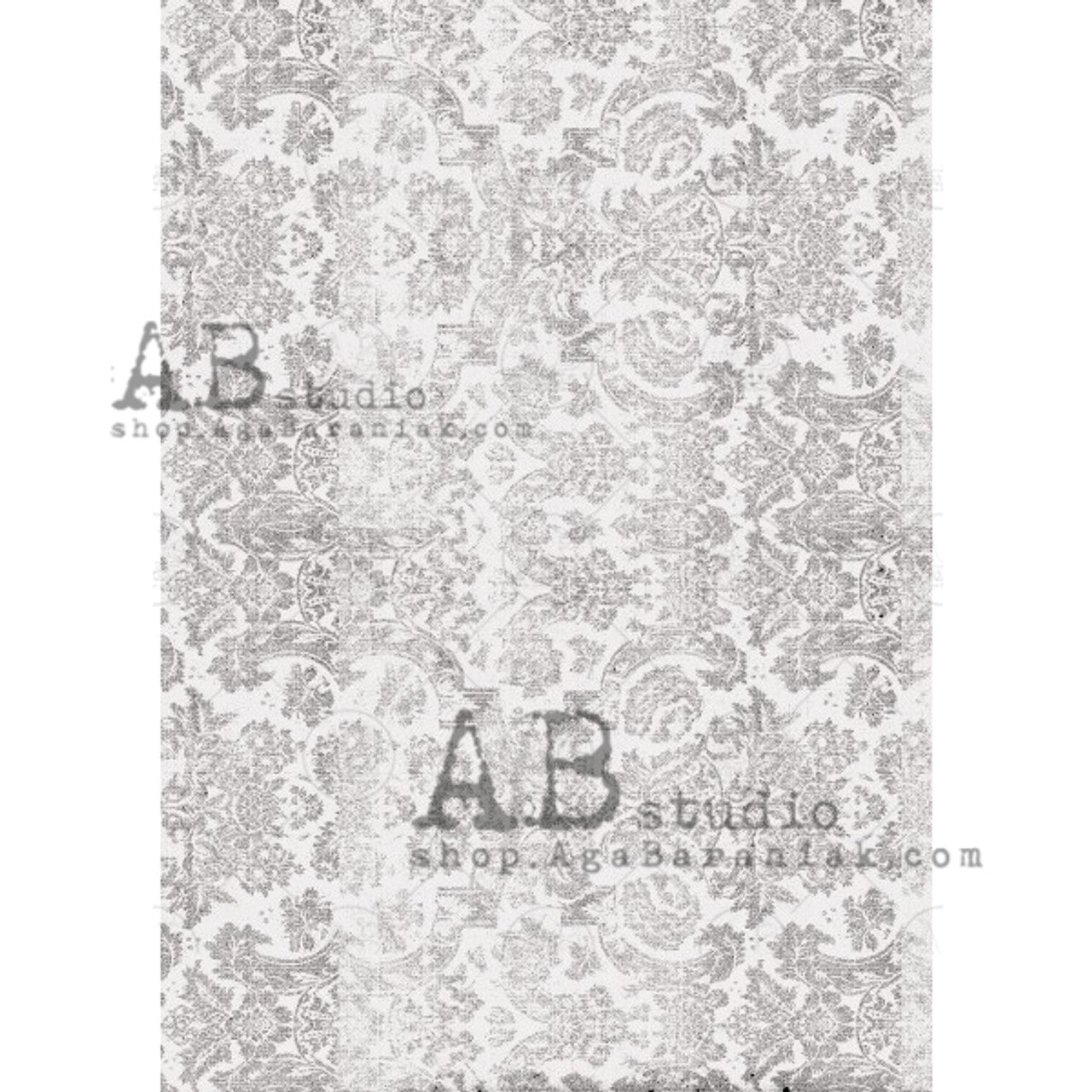 Gray & White Lace (#0517) - Decoupage Queen