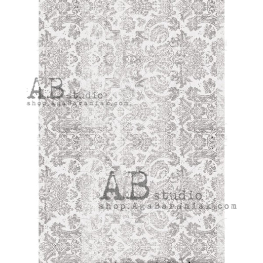 Gray & White Lace (#0517) - Decoupage Queen