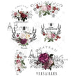 Pink & Red Parisian Labels Rice Paper (#0635) - AB Studios