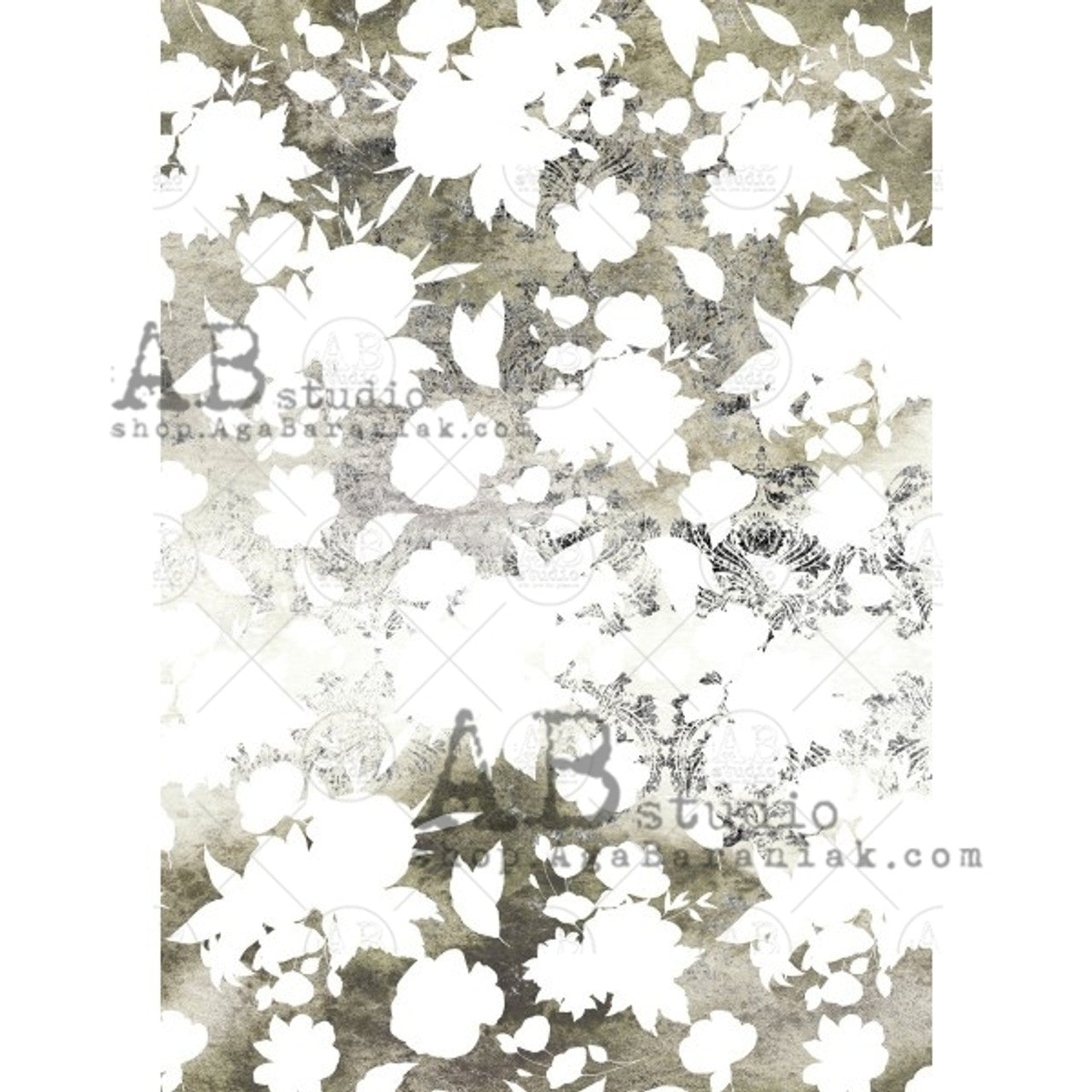 Botanical Rice Paper Shade Botanic Negative Space (#0680) Rice Paper- AB Studio – Flippin ...
