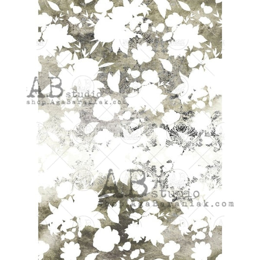 Botanic Negative Space (#0680) Rice Paper- AB Studio