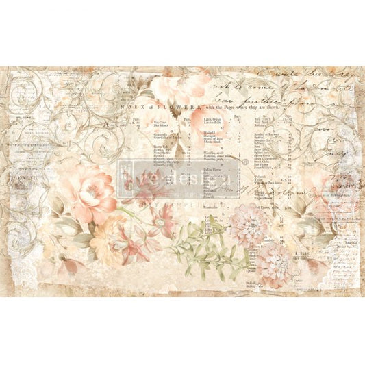 SF-Floral Parchment - ReDesign Decoupage Tissue Paper