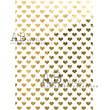 Gilded Gold Hearts (0198) Rice Paper - AB Studios