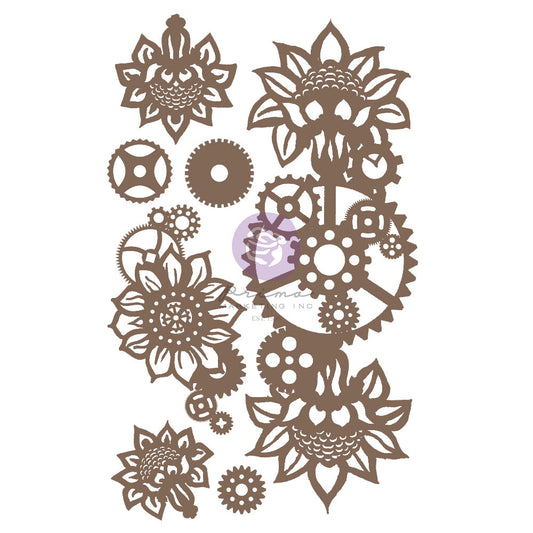 Machine Floral Decors - Finnabair Chipboard