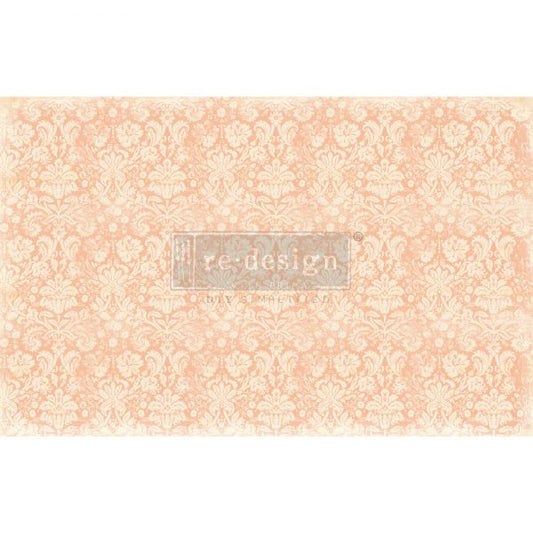 SF-Peach Damask - ReDesign Decoupage Tissue Paper