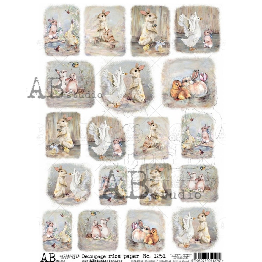 Easter 19 Mini Scenes Rice Paper (1251)- AB Studio