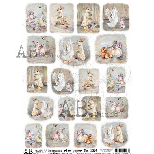 Easter 19 Mini Scenes Rice Paper (1251)- Decoupage Queen