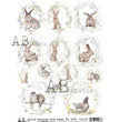 Mini Easter Watercolor Rounds A4 Rice Paper (1292)- AB Studios