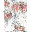 Textured Winter Cardinals (#0944) Rice Paper- AB Studio