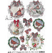 Ornaments & Bows (#0962) Rice Paper- AB Studios