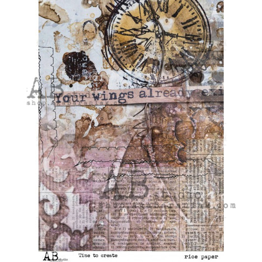 Time to Create (#0016) Rice Paper- Decoupage Queen