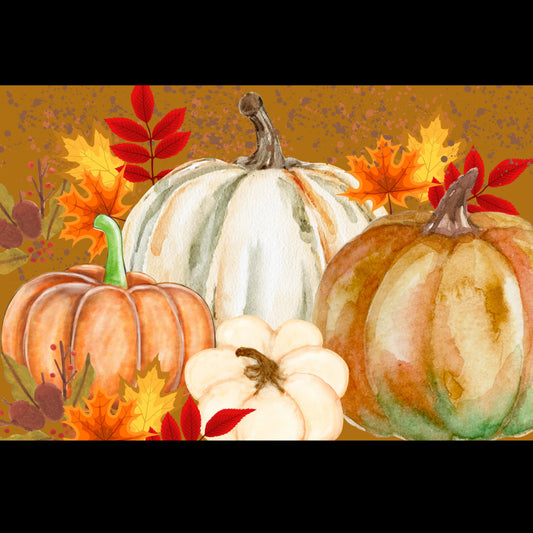 Pumpkins & Fall Leaves Decoupage Tissue - Deborah Bucher Designs