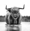 Scottish Highlander Cow Decoupage Tissue - Deborah Bucher Designs