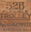 Wood Crate "Trolley" - Roycycled Decoupage Paper