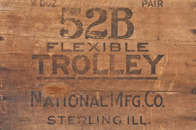Wood Crate "Trolley" - Roycycled Decoupage Paper