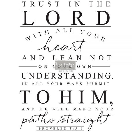 Trust In The Lord - ReDesign Decor Transfer