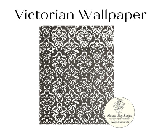 Victorian Wallpaper Decoupage Paper - Painting Lady Designs