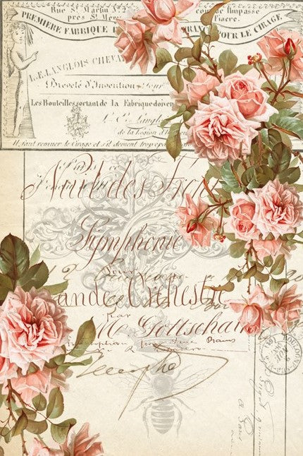 Floral Ephemera - Roycycled Decoupage Paper